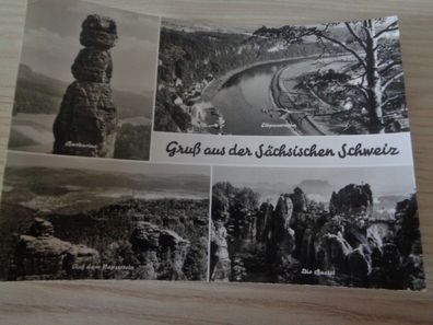 6240 Postkarte, Ansichtskarte- Gruß aus der Sächsischen Schweiz
