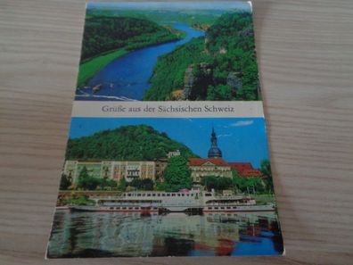 6241 Postkarte, Ansichtskarte- Gruß aus der Sächsischen Schweiz