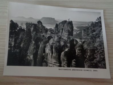 6245 Postkarte, Ansichtskarte- Basteibrücke Sächsische Schweiz