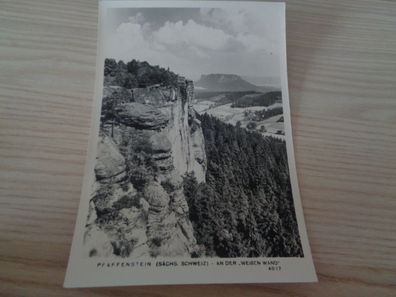 6247 Postkarte, Ansichtskarte- Pfaffenstein Sächsische Schweiz