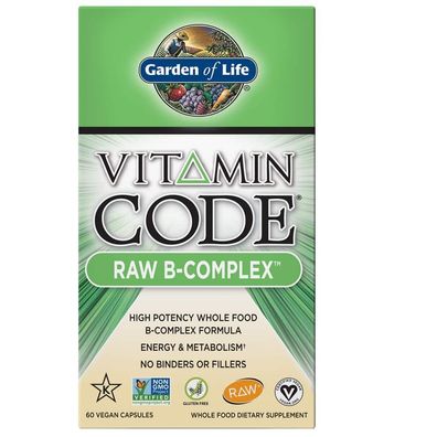 Garden of Life, Vitamin Code Raw B-Complex, 60 vegane Kapseln