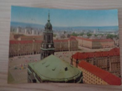 6249 Postkarte, Ansichtskarte- -Dresden Blick auf Kreuzkirche und Altmarkt