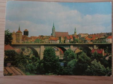 6258 Postkarte, Ansichtskarte- Bautzen Brücke des Friedens