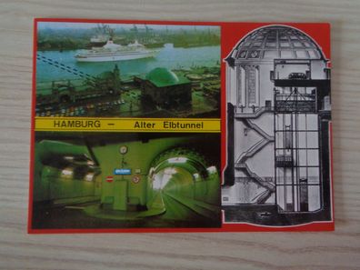 6317 Postkarte, Ansichtskarte- Hamburg Alter Elbtunnel