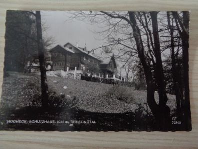 6327 Postkarte, Ansichtskarte- Hocheck-Schutzhaus Triestingtal