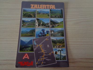 6335 Postkarte, Ansichtskarte-Zillertal