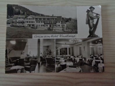 6336 Postkarte, Ansichtskarte-Hotel Wastlsäge Bischofsmais bei Regen