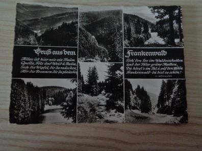 6339 Postkarte, Ansichtskarte-Gruß aus dem Frankenwald