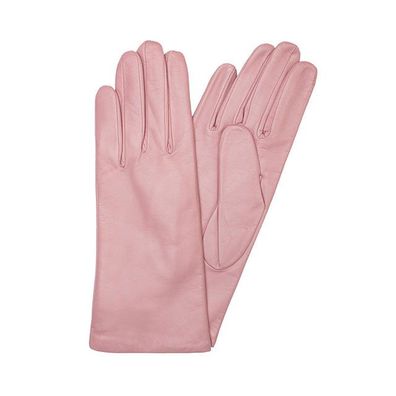 Premium Handgenähte Damen Handschuhe "Chloe" aus Ziegenleder, Nappaleder / Rosa/