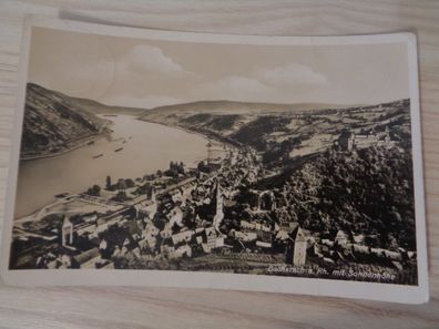 6346 Postkarte, Ansichtskarte-Bacharach am Rhein mit Sonnenhöhe