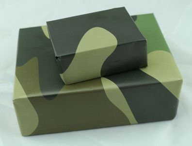 Geschenkpapier Camouflage Tarnflecken Army Fleck Tarnmuster Woodland Military