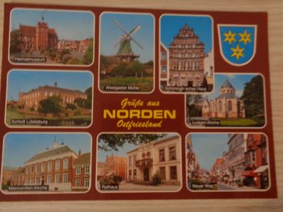 6377 Postkarte, Ansichtskarte -Grüße aus Norden -Ostfriesland