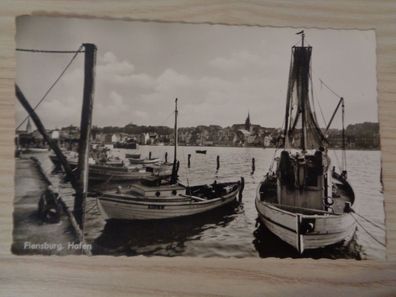 6385 Postkarte, Ansichtskarte Flensburg Hafen