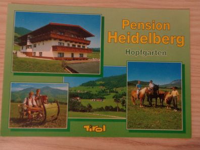 6398 Postkarte, Ansichtskarte-Pension Heidelberg Hopfgarten Brixental