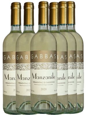 Giuseppe Gabbas, Manzanile Vermentino di Sardegna DOC, Classico 2024, 6 Flaschen