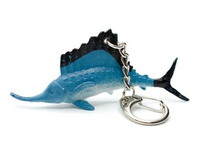 Segelfisch Fächerfisch Fisch Schlüsselanhänger Miniblings Anhänger Ozean blau