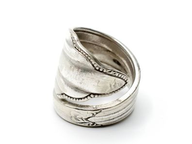 Unikat Ring aus antiken Löffel Gabel hergestellt Miniblings Antik Upcycling 119
