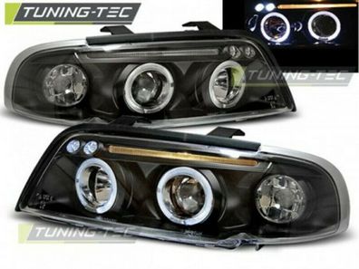 Audi A4 B5 Scheinwerfer Angeleyes Limousine + Avant 1994-1999 Schwarz Euro. zug