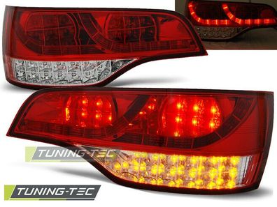 Audi Q7 LED Rückleuchten + LED Blinker Rot-Klar Glas Europaweit. zugelassen