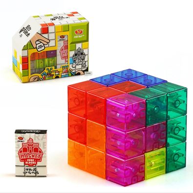 YJ Magnetic Puzzle - transparent - Zauberwürfel Speedcube Magischer Magic Cube
