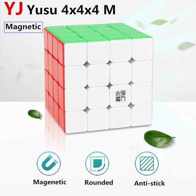 YJ YUSU V2M 4x4 Magnetic - stickerless - Zauberwürfel Speedcube Magischer Magic