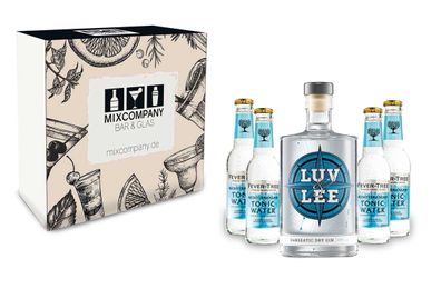 Luv & Lee Hanseatic Dry Gin Tonic Giftbox Geschenkset - Luv & Lee Gin 0,5l (43%