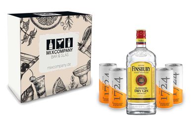 Gin Tonic Set Giftbox Geschenkset - Finsbury London Dry Gin 0,7l 700ml (37,5% V