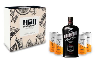 Gin Tonic Set Giftbox Geschenkset - Dictador Premium Colombian Aged Gin 0,7l 70