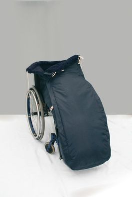 Rollstuhl Webpelz Schlupfsack Schwarz Größe Senior