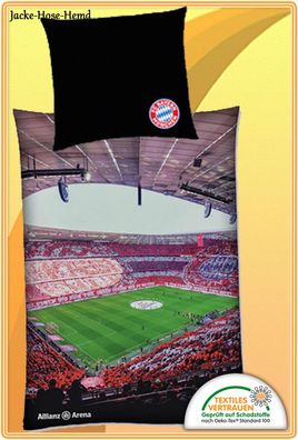 Bettwäsche FC Bayern München Allianz Arena Gr. 135x200cm