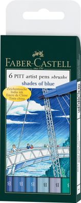Faber Castell Tuschezeichner PITT artist pen Blue 167164