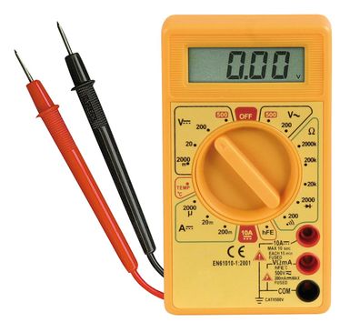 Digitalmultimeter McPower ''M-330T'', Temperatur-Messung -50 °C bis + 1.000°C