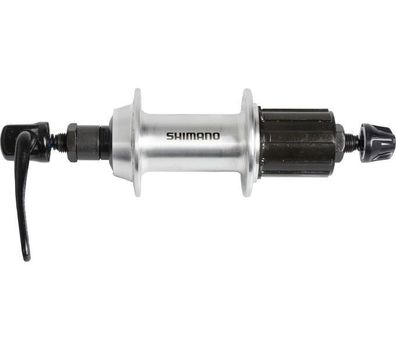 Shimano Hinterradnabe TX500 32 Loch Schnellspanner 8fach 9fach 135mm silber