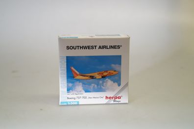 1:500 Herpa Wings 512534 Boeing 737-700 Southwest New Mexico One, neuw./ ovp