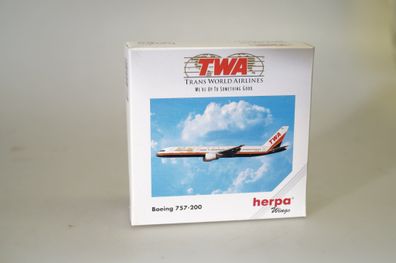 1:500 Herpa Wings 507361 TWA Boeing 757-200, neuw./ ovp