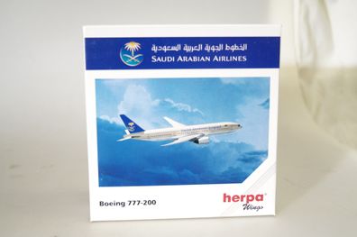 1:500 Herpa Wings 506373 Saudi Arabian Airlines Boeing 777-200, neuw./ ovp
