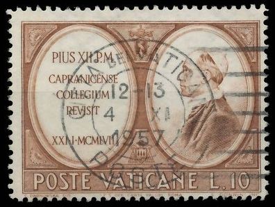 Vatikan 1957 Nr 271 zentrisch gestempelt X401766