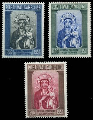 Vatikan 1956 Nr 263-265 postfrisch X404726