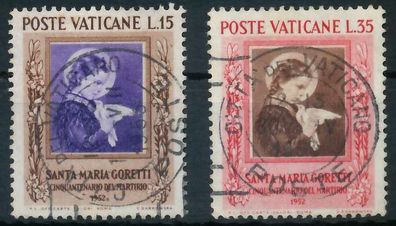 Vatikan 1953 Nr 190-191 gestempelt X404B56