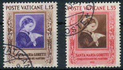 Vatikan 1953 Nr 190-191 gestempelt X404B62