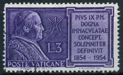 Vatikan 1954 Nr 214 gestempelt X404B9A