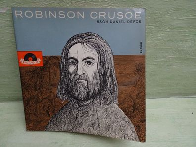 7" Tonbuch Bilderbuch Polydor 55041KN Robinson Crusoe Daniel Defoe Sandor Ferenczy
