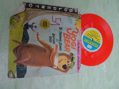 7" Goldentone -rot- Yogi Bear TV Theme Song Hanna Barbera Golden Chorus 1962