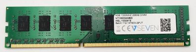V7 V7106004GBD Desktop DDR3 DIMM Memory Module 4 GB (1333 MHz, CL9, PC3-10600, 240-