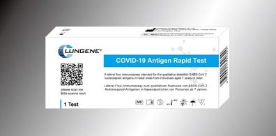 Clungene Covid-19 Antigen Schnelltest / Laientest für Eigenanwendung mit Zulassung
