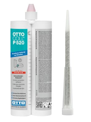 Ottocoll® P520 SP 4897 2x190ml RAL 7004 PU-Klebstoff zur Klebung von Eckverbindern