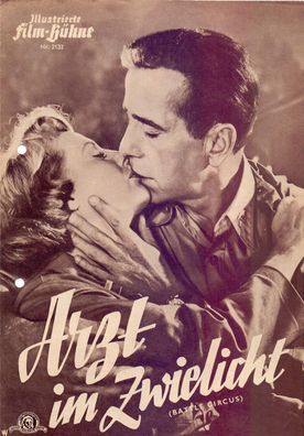 Arzt im Zwielicht - Humphrey Bogart - IFB Filmprogramm 2132 gelocht