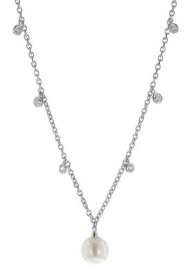 Viventy Schmuck Damen-Halskette Silber 925 mit Perle und Zirkonias 783849