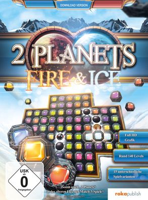 2 Planets - Fire & Ice - Match 3 - 3 Gewinnt Spiel - PC Download Version