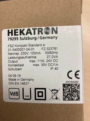 Hekatron FSZ Kompakt Standard Si 31-5400007-04-01